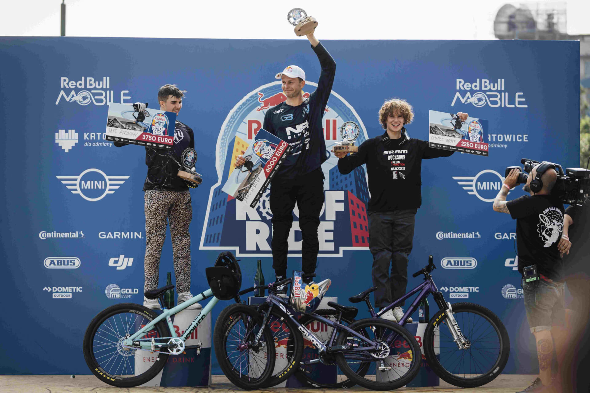 Podium 2. edycji Red Bull Roof Ride