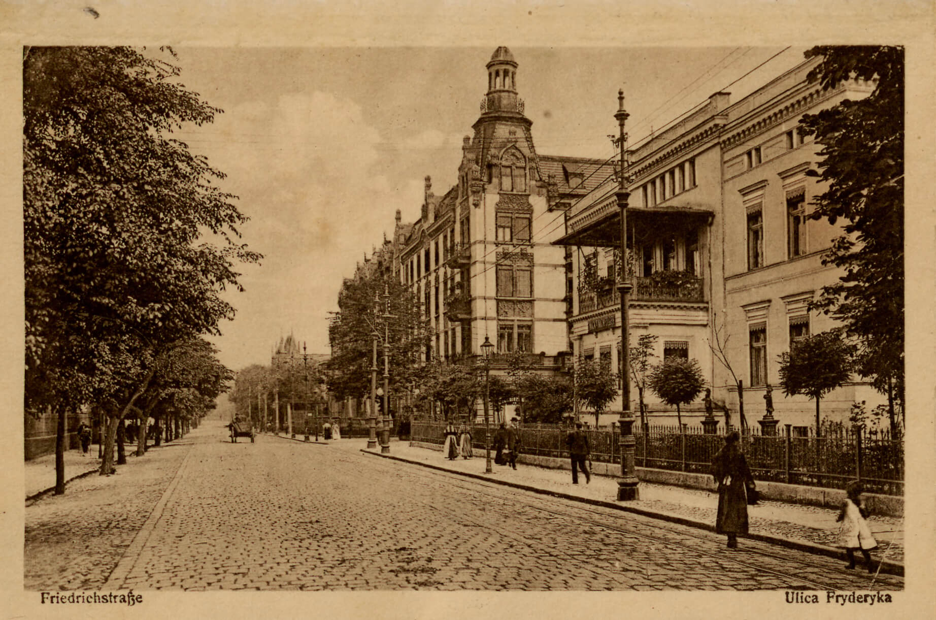 Friedrichstrasse - ulica Fryderyka, później Warszawska