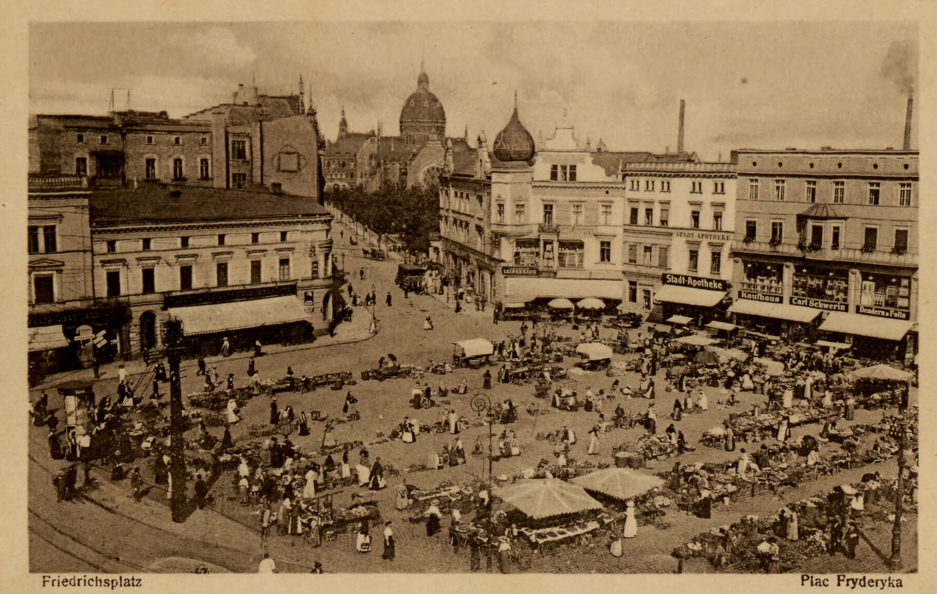 Friedrichsplatz - plac Fryderyka, późniejszy plac Wolności