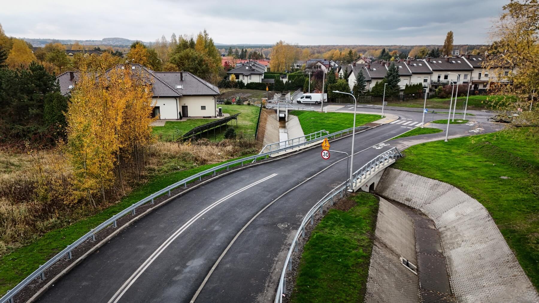 Układ drogowy przy Wilczewskiego Fot KAW