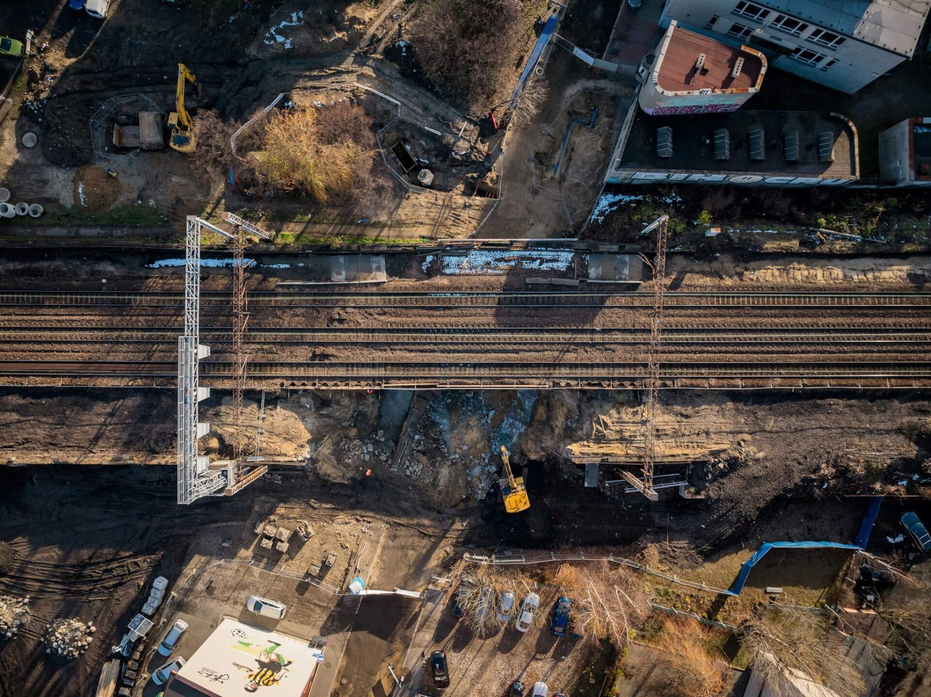 Wiadukt na Granicznej fot Śląskie na nowych torach Facebook