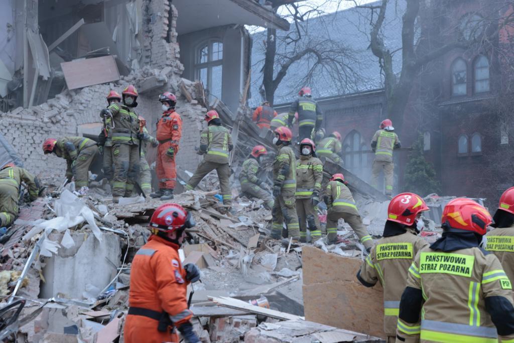 Wybuch gazu plebania Katowice Szopienice