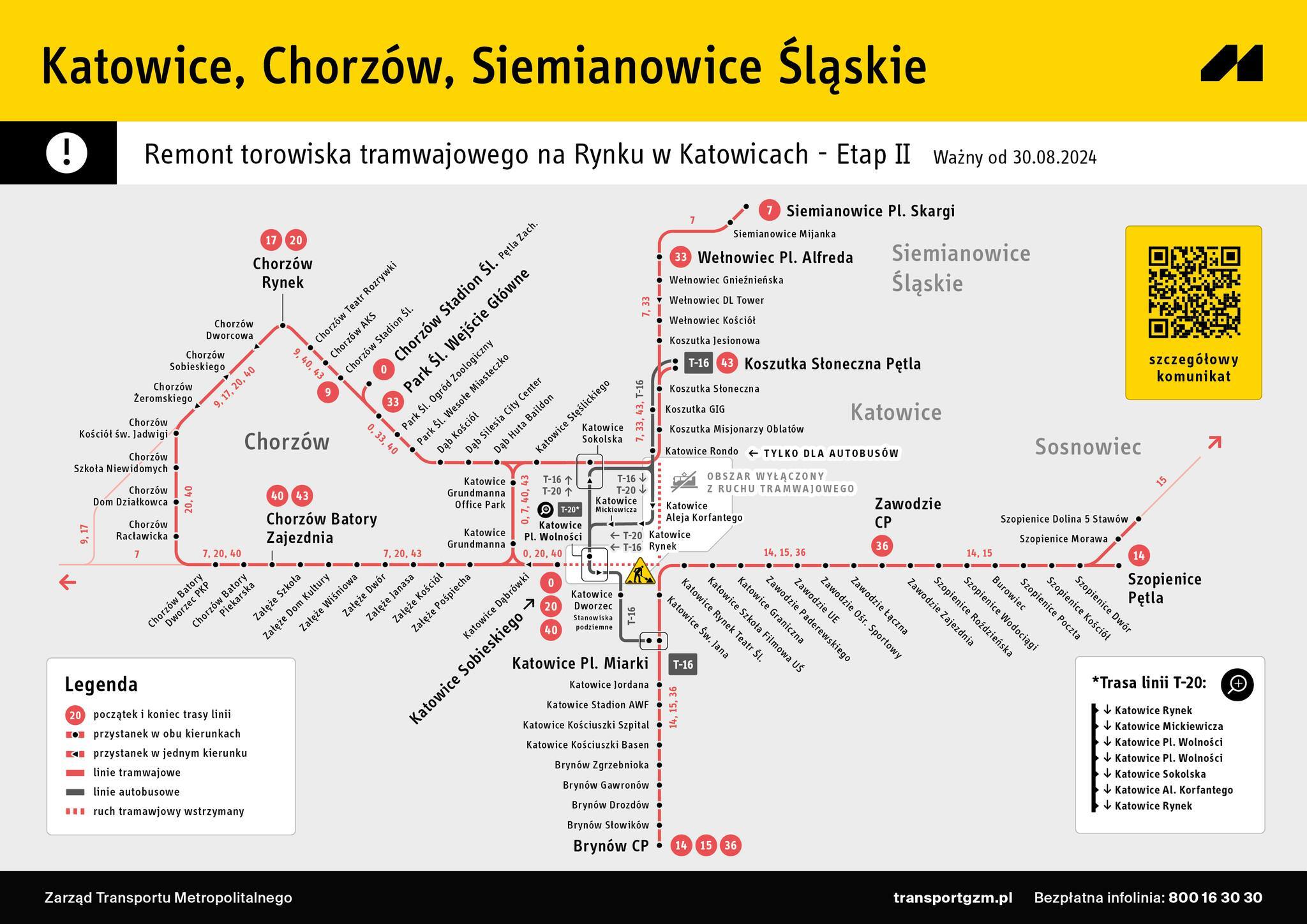 Zmiany w komunikacji tramwajowej Katowice