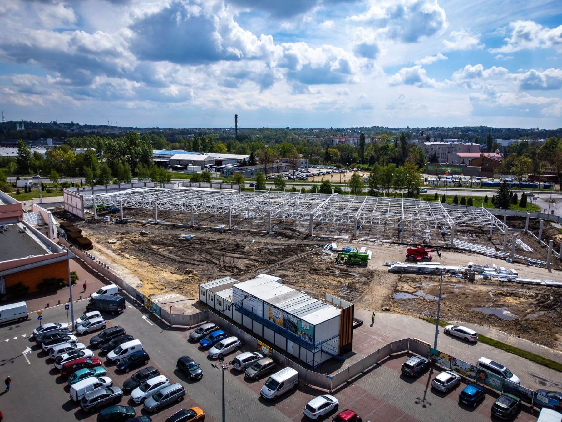 Mikołów Park przy CH Auchan, budowa