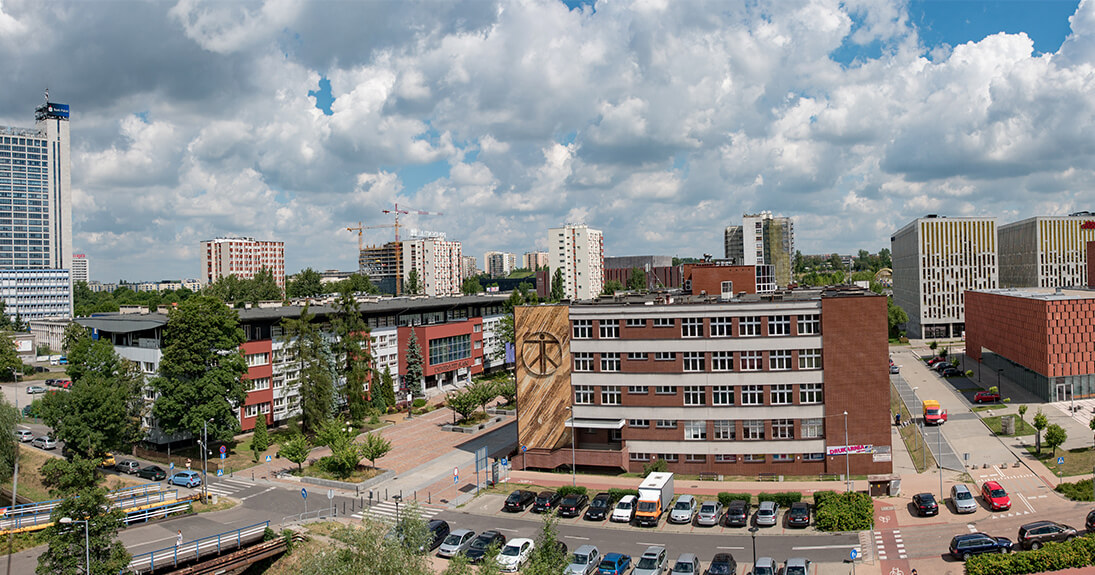 Panorama kampus uniwersytet slaski katowice