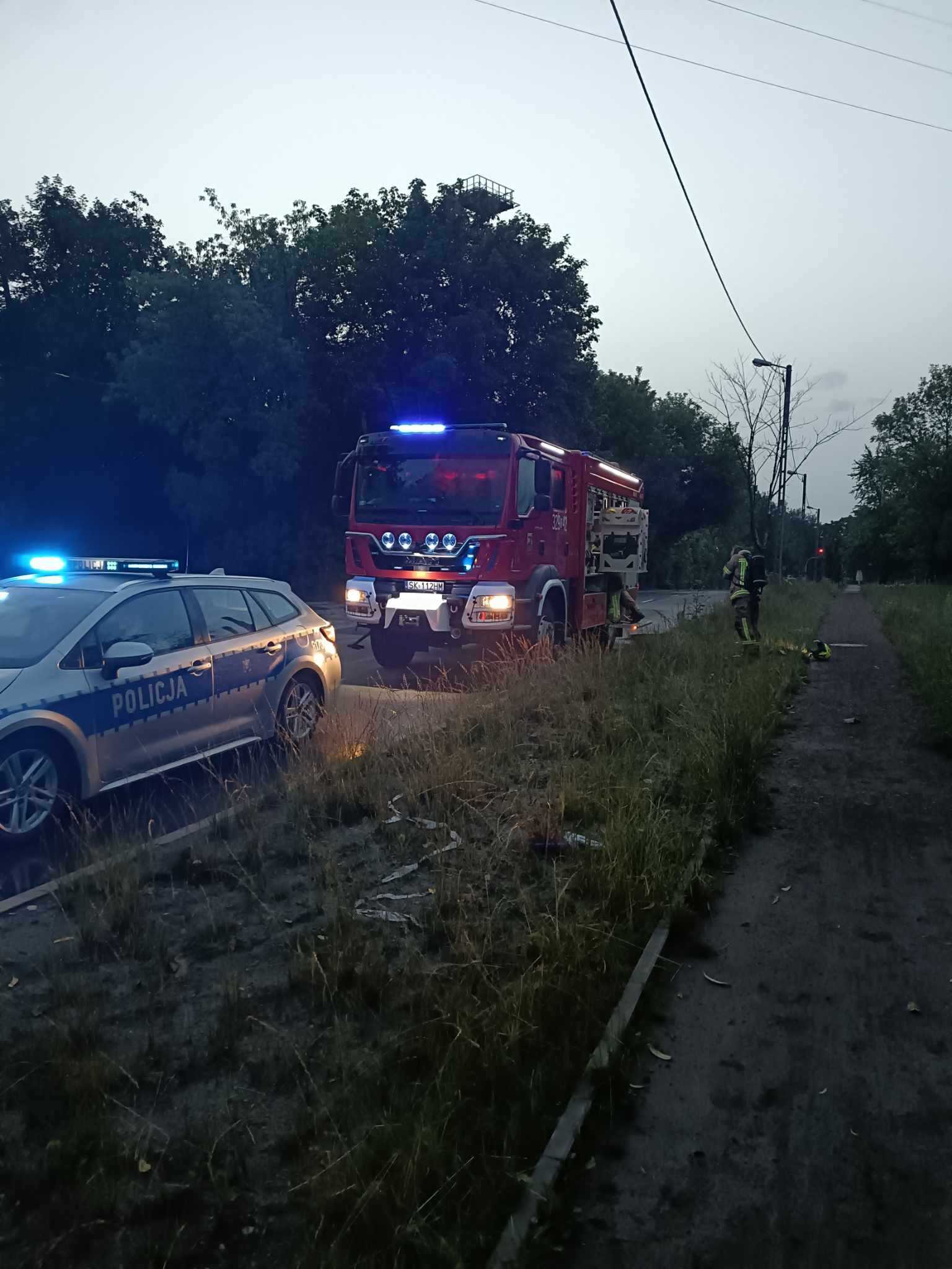 Pożar altany ul. Górniczego Dorobku, Katowice