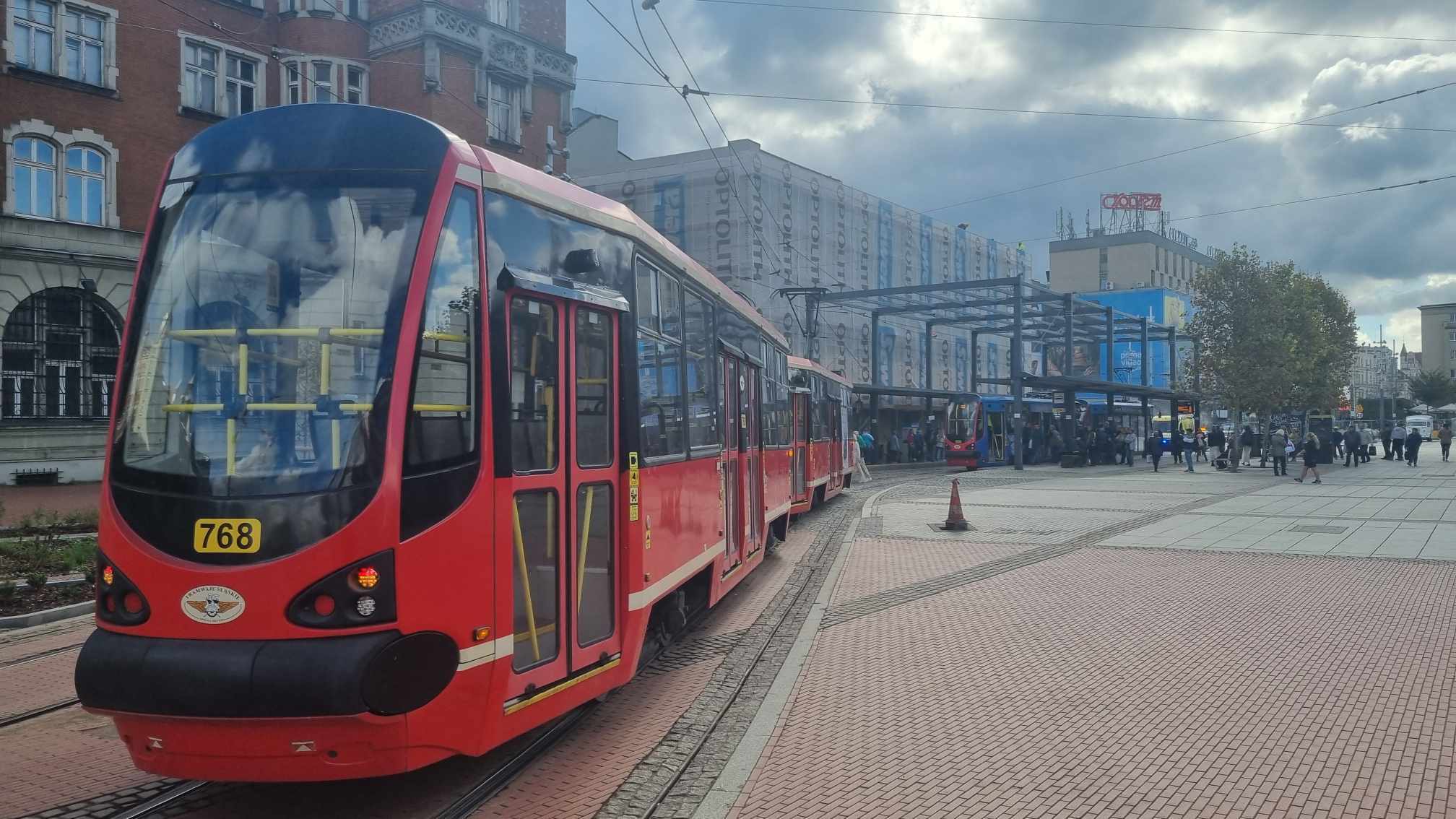 Utrudnienia w ruchu tramwajów na Rynku w Katowicach