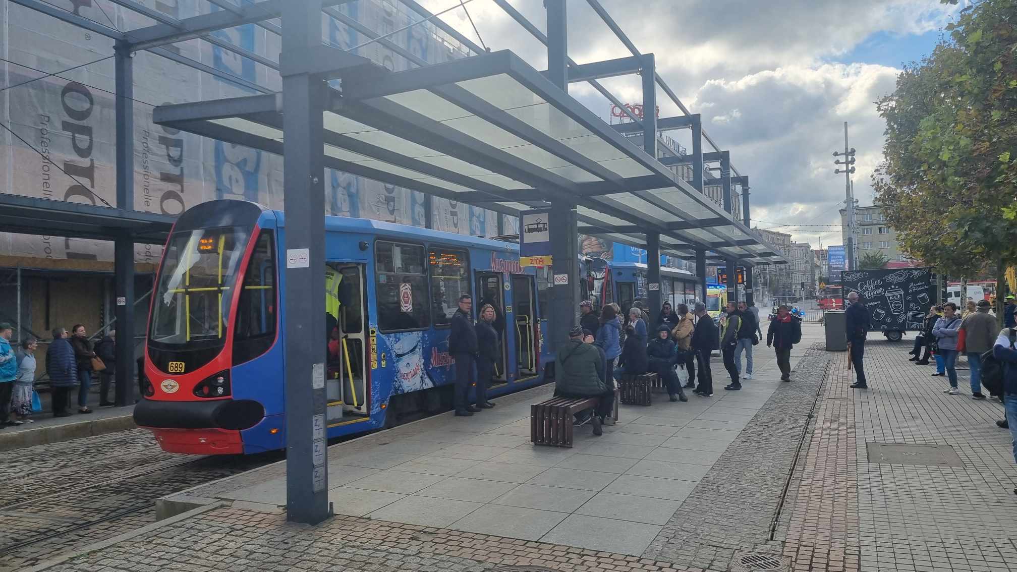 Reanimacja pasażera tramwaju linii 19, Katowice Rynek