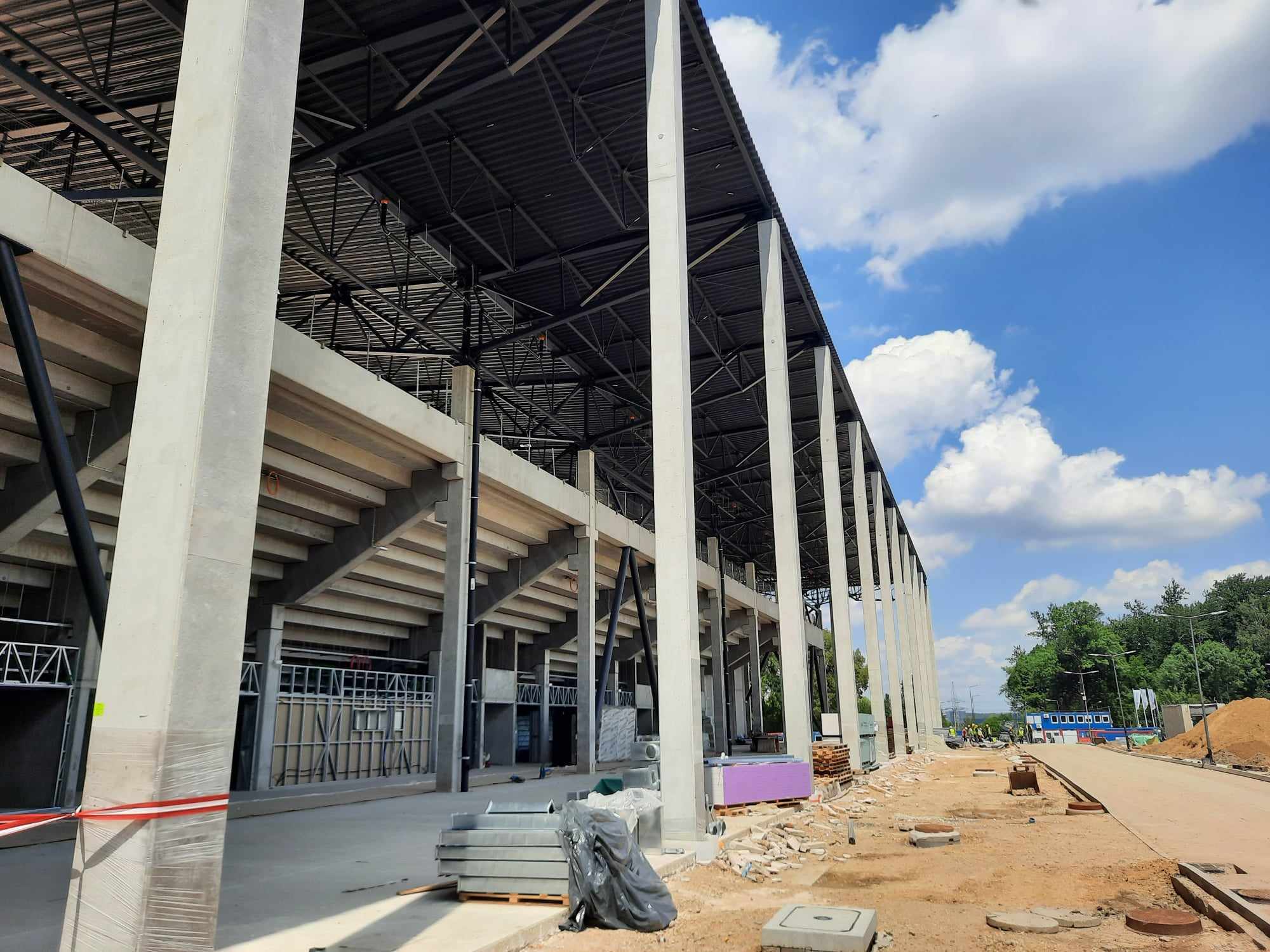 Stadion katowice budowa czerwiec 2024 24