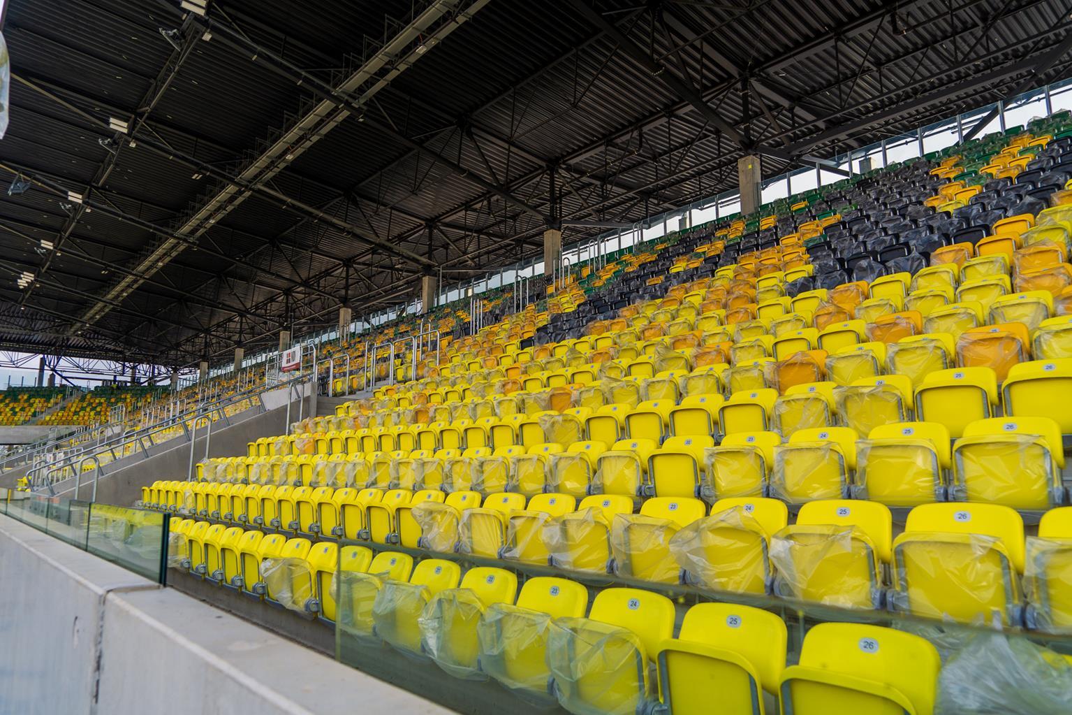 Stadion Miejski Katowice, budowa na finiszu