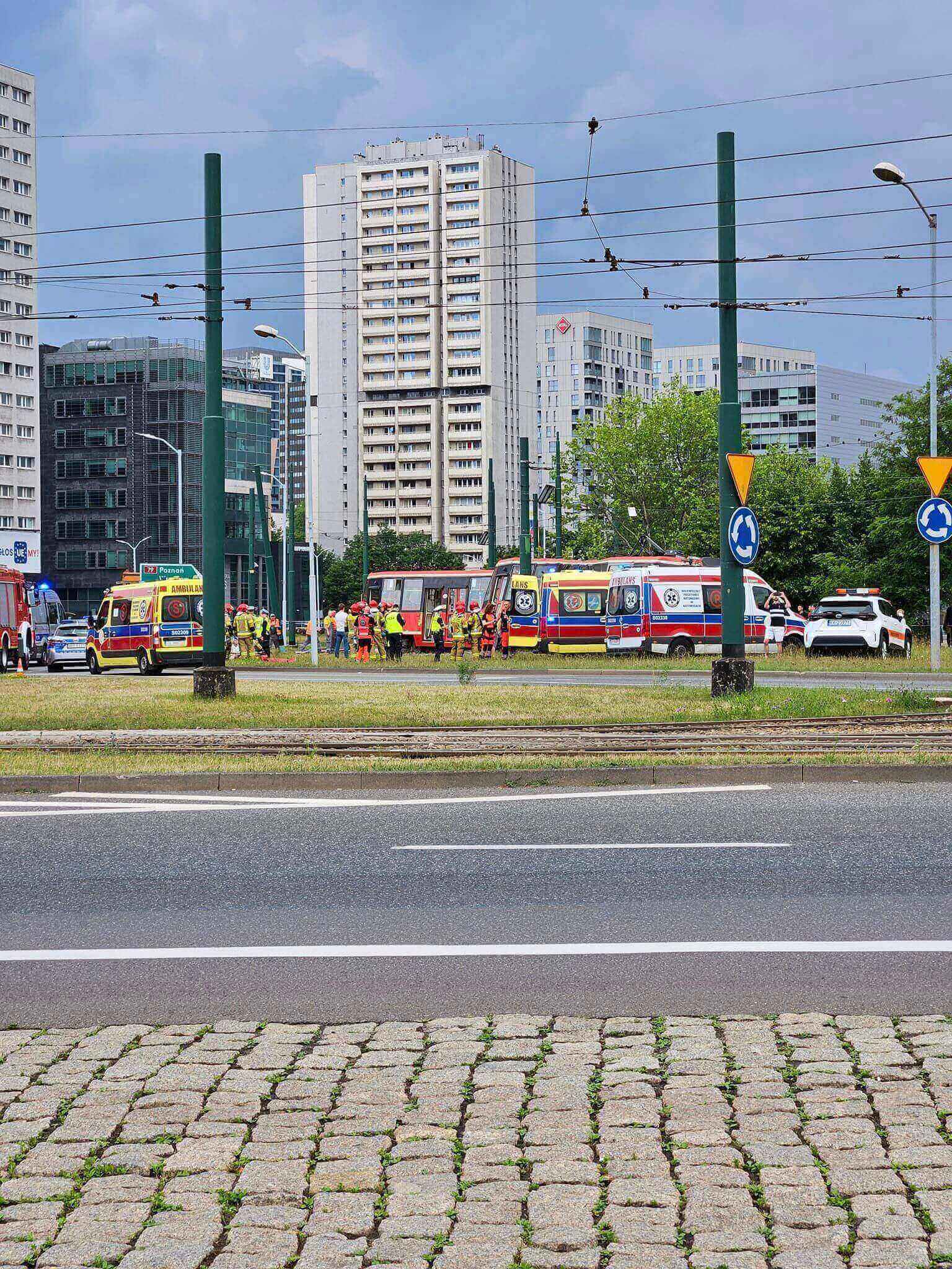 Wykolejenie tramwaju Katowice Rondo