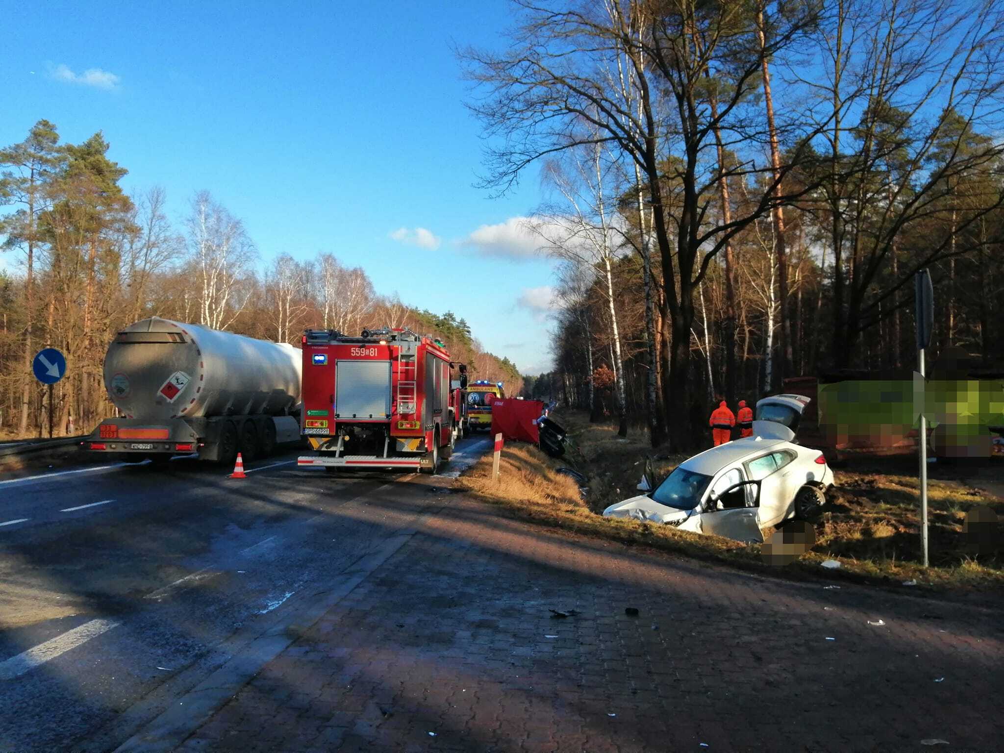 Śmiertelny wypadek DK1 Kobiór