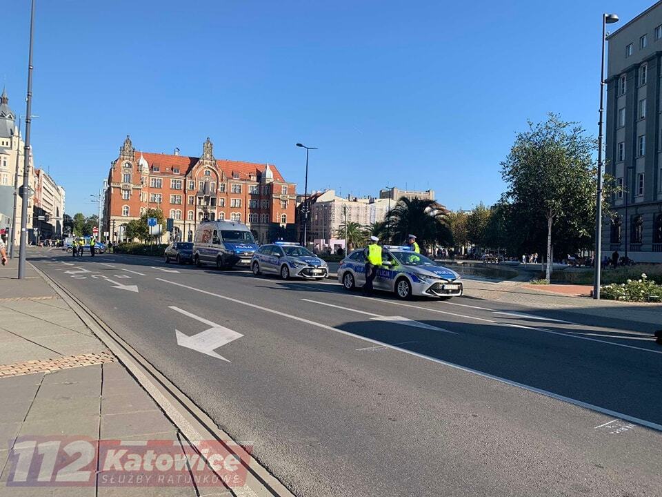 Wypadek w Katowicach na ul. Skargi